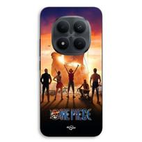 Telefono dėklas - MANIACASE - Xiaomi Redmi Note 15 Pro 5G - Silikonas TPU - One Piece raštas (manga) - Juoda juoda