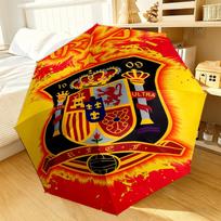 Spain Football Crest Umbrella 8-Frame for Travel, camping, Casual Lightweight Portable Umbrella, Essential for every family Holidays Gift