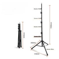 OLOEY 1.9m All-Metal LED Fill Light Tripod Stand modelis 1 spalva