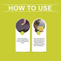 Jue-Fish Multi-Purpose Cleaning Cream Kitchen Bathroom Furniture Grease Limescale Remover All-Purpose Home Cleaning Cream 1pcs