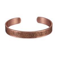 Vinterly gryno vario apyrankės moterims, vyrams, unisex, 10 mm, reguliuojamos atviros apyrankės, moteriški, reguliuojami papuošalai, minkštas, vientisas varis, vintažiniai