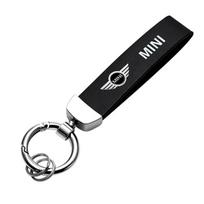 Odinis automobilio raktų pakabukas Raktų žiedas Raktų laikiklis Priedai Mini Cooper JCW Works F54 F55 F56 F57 F60 R50 R52 R53 R55 R56 R57 juoda