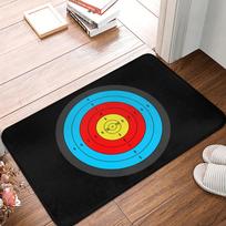 Sports ThemedCarpet Mat Dart Board Archery Flame Printing Anti Slip Carpet Home DecorationIndoor Game Room Living Room Floor Mat 40x60CM
