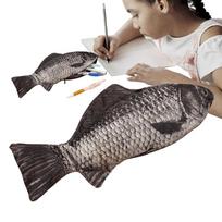 Pencil Bag Carp Pen Bag Realistic Fish Shape Make-up Pouch Pen Pencil Case With Zipper Back To School Pencil Pouch Pen Bag China Mainland