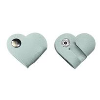 Cute Leather Cable Winder Mini Cord Organizer Cord Organizer Earphone Cord Winder Data Line žalia