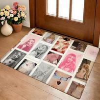 S-Sabrina Carpenter Floor Mat Cozy Flannel Soft Thick Non-Slip Mat For Living Room Bedroom Kitchen Decor Rugs 40x60cm