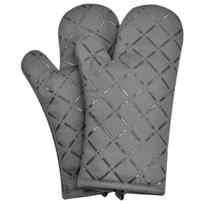 [Long Ingrid Silicone] Oven Microwave Oven Silicone Gloves Baking High Temperature Resistance Heat Insulation Non-slip Thickening armijos žalia spalva
