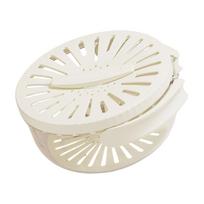 High Efficiency Plastic Colander With Uniform Draining Holes For Quick Fruit Vegetable Drying Foldable Handle A balta