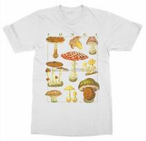 Mushrooms TShirt Funghi Fungus Botanical Garden Plant Print Art Fruit Flower  Newest Letter Print Cartoon Crazy T Shirts S