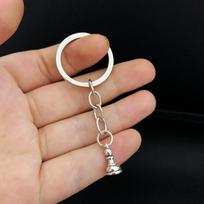 Chess pendant keychain alloy pendant keychain Chess King Queen Rook Knight Pawn Bishop Silver Color Pendant KeyRing jewelry gift sidabras
