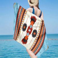 Native American Pattern Beach Towel, Super Soft Microfiber, Gift for Her/Him, Birthday, for Pool, Beach, Travel, Home Decor Fan gifts 70cmx140cm(27x55inch)