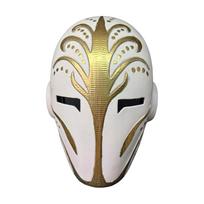 Protective Full Face Mask with Decorative Raised Pattern and Ventilation Openings Suitable for Costume Use and Display One Size