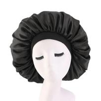 Soft Silk Satin Lined Hair Bonnet for Women, Large Sleep Cap Hair Wrap for Long Curly Hair juoda