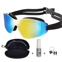 Rimless Polarized Swimming Goggles with Case,antifog Spray Swim Glasses, for Adult Men Women Youth