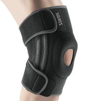 AOLIKES 1PCS Knee Brace for Women & Men with Side Stabilizers, Patella Knee Brace for Knee Support for Running, Basketball S/M juoda pilka spalva