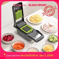 Food Chopper and Slicer-Create Healthy Meals,Snacks&Lunch Boxes with Ease-Includes Container for Easy Storage and Quick Cleanup United States