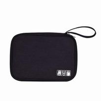 New Portable Digital Organizer Bag for Travel Cable Headphones Charger Hard Disk USB Flash Drive Storage Box CLE juoda