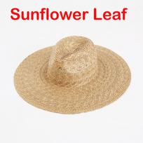 French Sunflower Leaf Bohemian Western Cowboy Straw Hats for Women Vacation Beach Summer Vacation Jazz Panama Sun Caps Adjustable