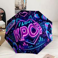 Love Kpop Music Festival Umbrella 105-Frame for Travel, camping, Casual Lightweight Portable Umbrella, Essential for every family Holidays Gift