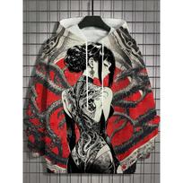 Men's Hoodie Bad Girl Tattoo Sexy Beauty Pattern 3D Printed Top 2024 Autumn New Fashion Casual Hip Hop Neutral Hoodie S