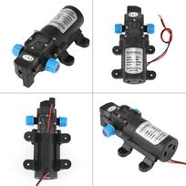 DC 12V 45W Mikro diafragminis vandens savisiurbis siurblys Mažas triukšmas 4L/min Srautas Juodas