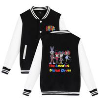 Fashion The Amazing Digital Circus Jacket Women Men Oversized Baseball Coat Jacket Female Streetwear Spring Autumn Bomber Outwear XS juoda