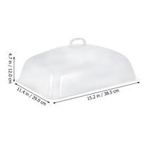 Transparent Bread Lid 42x33 Food Grade Safe Cover Sturdy Premium Material Protective Snack Dust proof Plastic Kitchen Bar