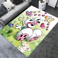 2025 Naujas Diddl mielas kilimas svetainei, miegamajam, namams, sofos dekoravimui, vaikų žaidimams, neslystantis grindų kilimėlis24 40x60cm( 15x23in )