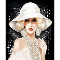 CHENISTORY Acrylic Paint By Number Flower Girl Kits Home Decor Painting By Number Figure Drawing On Canvas HandPainted Art Gift 20x30cm no frame