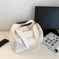 Waterproof Travel Luggage Bag Handheld Messenger Bag Trendy Travel Duffle Bag  Male balta