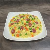 9-inch Square Plate vegetable Cured Meat rice model display restaurant coffee shop corn fluffy scrambled eggs chopped Gree