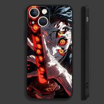 Cool K-Kokushibo Anime Phone Case For iPhone 16,15,14,13,12,11,Pro,Max,Plus,Mini,X,XS,XR,8,7,6,S,SE Soft Black Case iPhone16pro