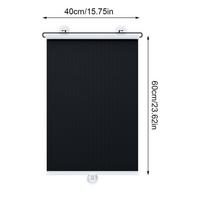 New Retractable Roller Blinds Suction Cup Black Roller Shades Portable Blackout Curtain Auto Truck
