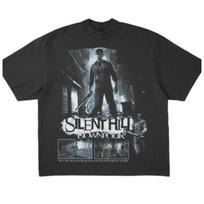 Rainstorm Retro Horror Game Pattern Tshirt for Unisex New Summer Leisure Fashion Unisexs and Womens Y2K Tshirt S