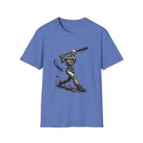 Unisex Softstyle T-Shirt Skeleton Baseball Bat Swing Slugger Dirt Blast S įvairiaspalvis
