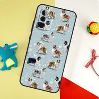 Cartoon Border Collie For Samsung Galaxy A05 A06 A16 A54 A34 A14 A55 A35 A15 A53 A33 A13 A22 A32 A52 Phone Case For Samsung A51 4G