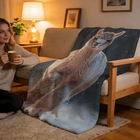 Throw High-Density Short Plush Blanket For Sofa Nap Air-Conditioned Room Soft Skin-Friendly Alpaca 75x90cm