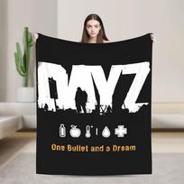 DayZ One Bullet and a Dream Blanket Shotting Game Super Warm Graphic Plush Throw Blanket For Bedroom Flannel Bedspread Bed Cover 75x90cm