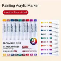 9/162 Colors Acrylic Paint Pens Brush Marker Pen for Rock Painting Stone Ceramic Glass Wood Canvas DIY Art Supplies Stationery