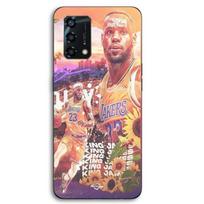 Coque Pour Oppo A95 Lebron James 23 LA Lakers Maniacase juoda