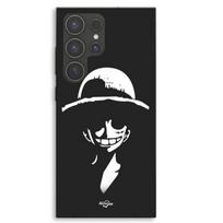 Coque Pour Samsung Galaxy S23 Ultra Monkey D.Luffy black and white Maniacase juoda