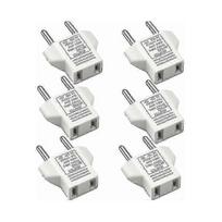 6 Pcs Us To Eu Eu Adapter Adapter Socket