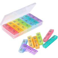 21 Compartment Medicine Box, 7 Day Pill Box 3 Compartments, 7 Day Pill Box