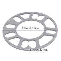2 vnt. universalių automobilio ratlankio padangų tarpiklių adapterių plokštės, 3 mm, 5 mm, 6 mm, 8 mm, 10 mm, skirtos 4x100, 4x114.3, 5x100, 5x108, 5x114.3, 5x120
