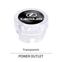 Emblems Car Cigarette Lighter Cover Dust Cap Decorative Accessories For Lexus F-SPORT ES RX NX LS UX LM LX GX LC RZ IS CT GS RC
