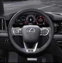 38cm Car Steering Wheel Anti-slip Wheel Cover Carbon Fibre For Lexus F Sport ES200 ES300 RX300 LS500h GS250 GS300 IS300 CT200h