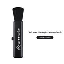 1Pcs PPS Car Retractable Cleaning Brush Artificial Wool Small Brush For Citroen C1 DS3 C2 C3 Vts C4 Saxo C4L C5 C6 C8 Xsara