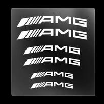 1set Car Brake Caliper Sticker Car Accessories For Mercedes Benz AMG A C E R M class CLA GLA W204 W210 W124 W205 W203 Auto Goods balta