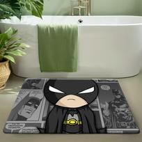 1pc MARVEL Deadpool Bath Mat & Rug Suitable for Bathroom, Non-Slip Large with Iconic Deadpool Poster, Machine Washable Flannel 40cm x 60cm