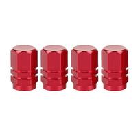 4Pcs/lot Universal Car Moto Bike Tire Wheel Valve for BMW / Mini / Rolls-Royce /Mercedes-Benz Smart / Jaguar / Volvo/ Land Rover raudona